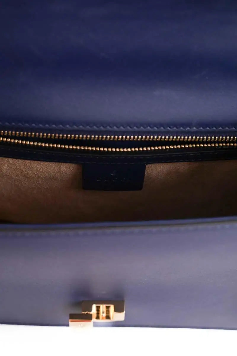 Sac porté épaule Gucci Sylvie Bleu en Cuir