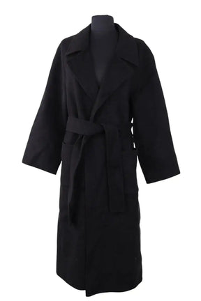 Manteau The Kooples Noir en Laine, taille XS - Seconde Main