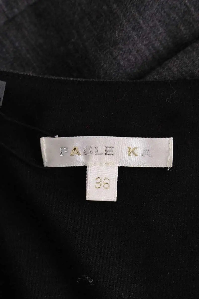 Robe Paule Ka Anthracite en Laine