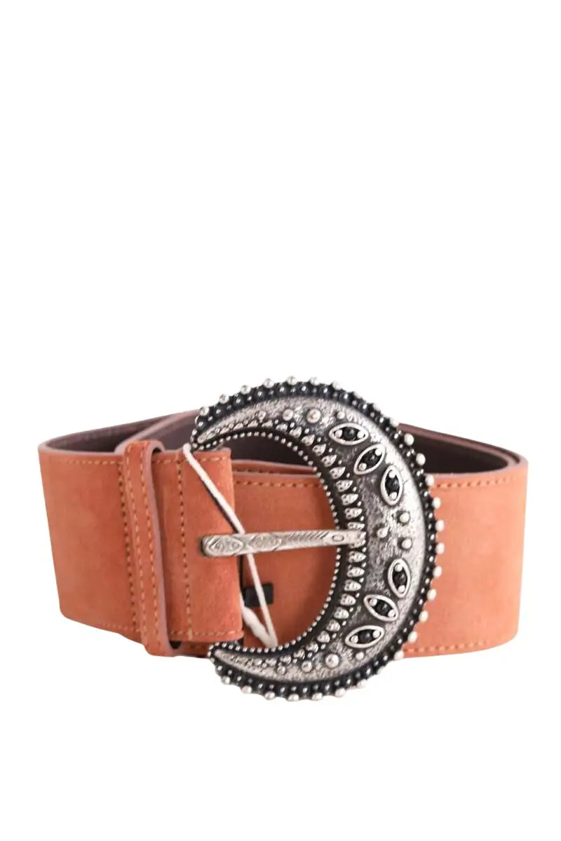 Ceinture en cuir Sézane Orange en Daim, taille S - Seconde Main