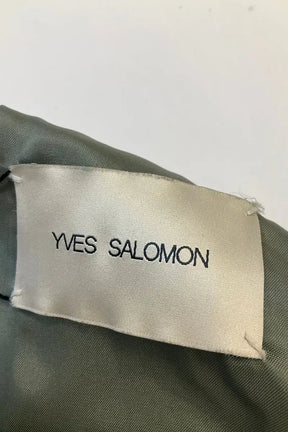 Veste Yves Salomon Vert en Synthétique