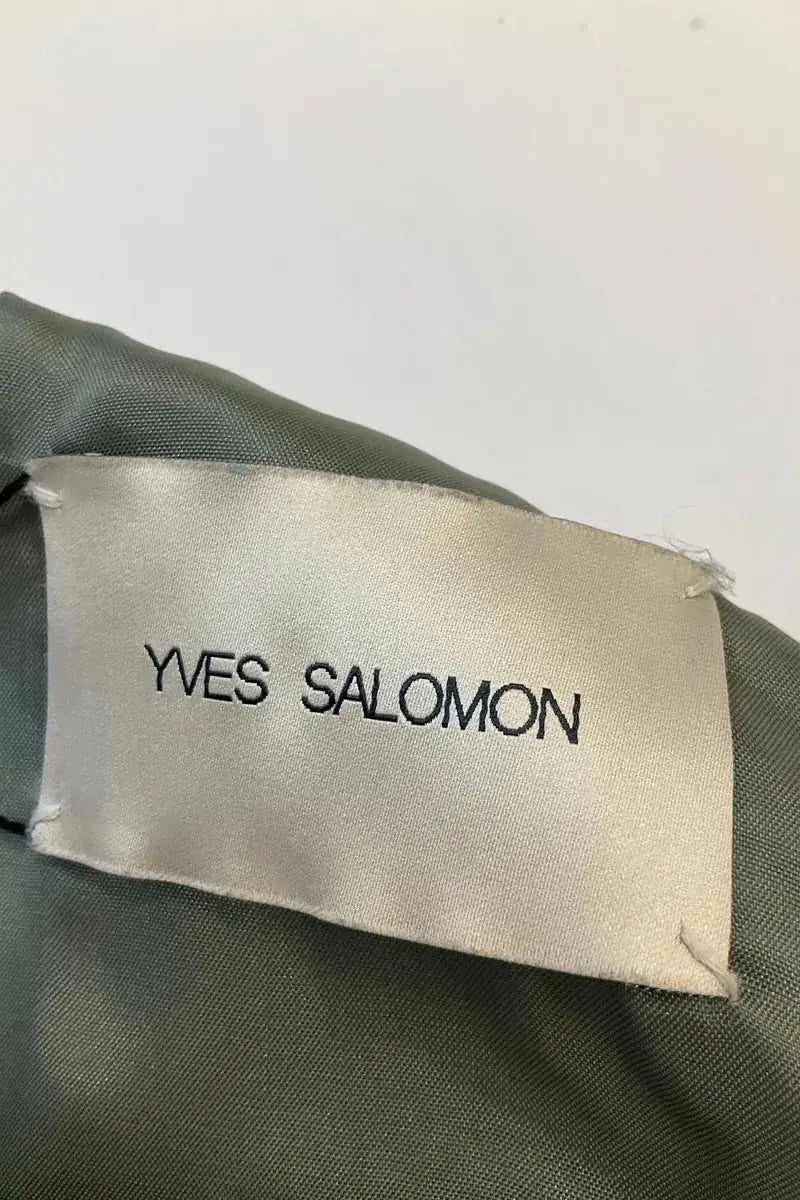 Veste Yves Salomon Vert en Synthétique