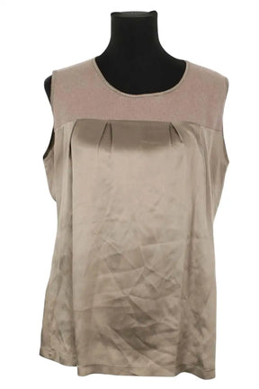 Top sans manche Fabiana Filippi  Kaki
