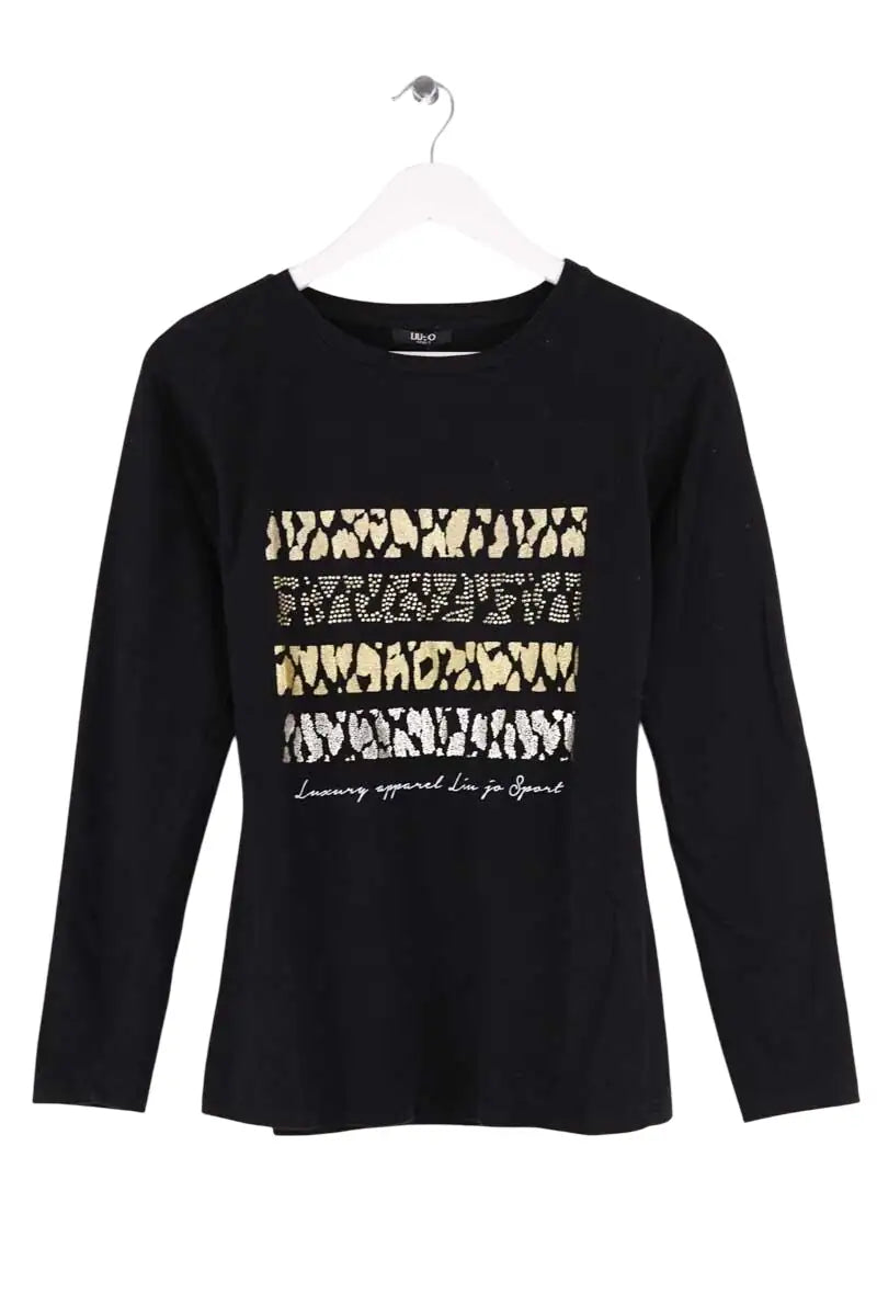 T-shirt Liu Jo Noir en Coton, taille S - Seconde Main