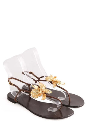 Sandales Giuseppe Zanotti Marron en Cuir
