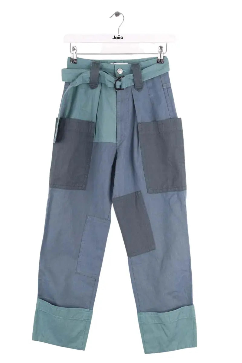 Pantalon droit Isabel Marant Étoile Keyega Blanc en Coton, taille XXS - Seconde Main