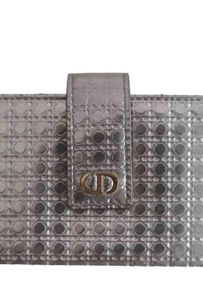Porte-carte Dior Argent en Cuir