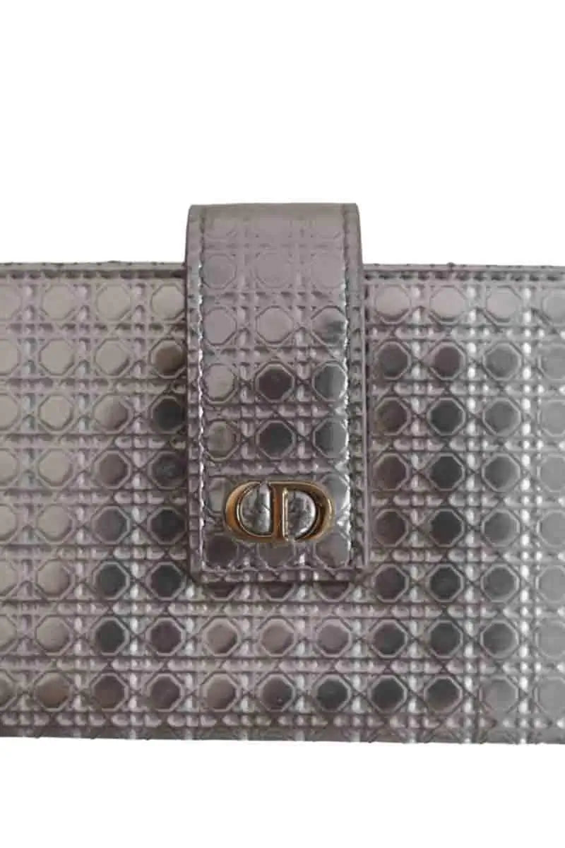 Porte-carte Dior Argent en Cuir