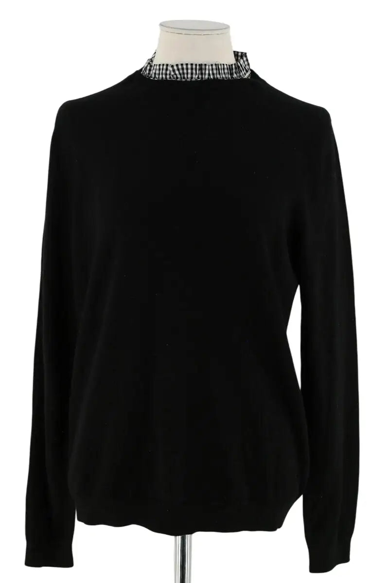 Pull Sézane Noir en Coton, taille M - Seconde Main