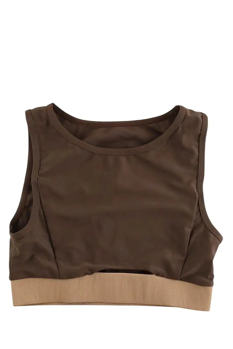 Brassière Luz Élise Marron en Polyamide, taille XS - Seconde Main