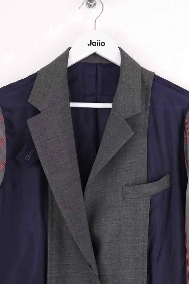 Blazer Sacai Gris en Laine