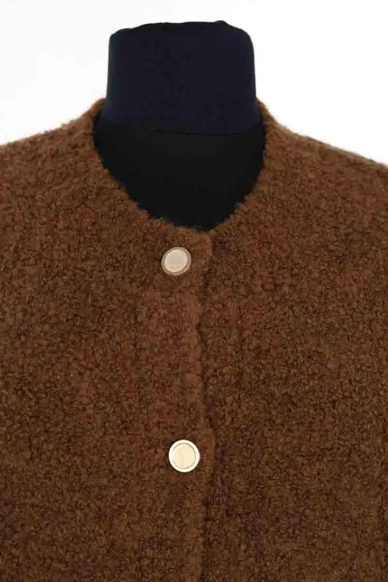 Cardigan Frame Camel en Synthétique