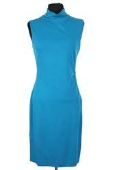 Robe Diane Von Furstenberg Bleu en Viscose, taille S - Seconde Main