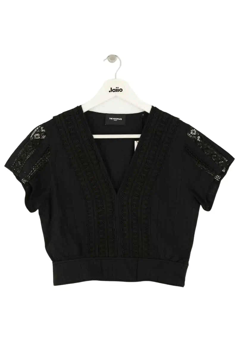 T-shirt The Kooples Noir en Coton, taille S - Seconde Main