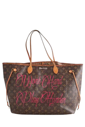 Cabas Louis Vuitton The Graphic Neverfull GM Marron en Cuir - Seconde Main