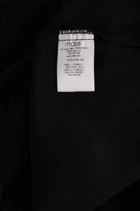 Robe Maje Noir en Soie