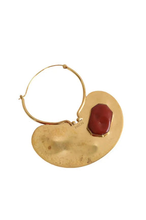 Boucles d'oreilles Patou Doré en Métal