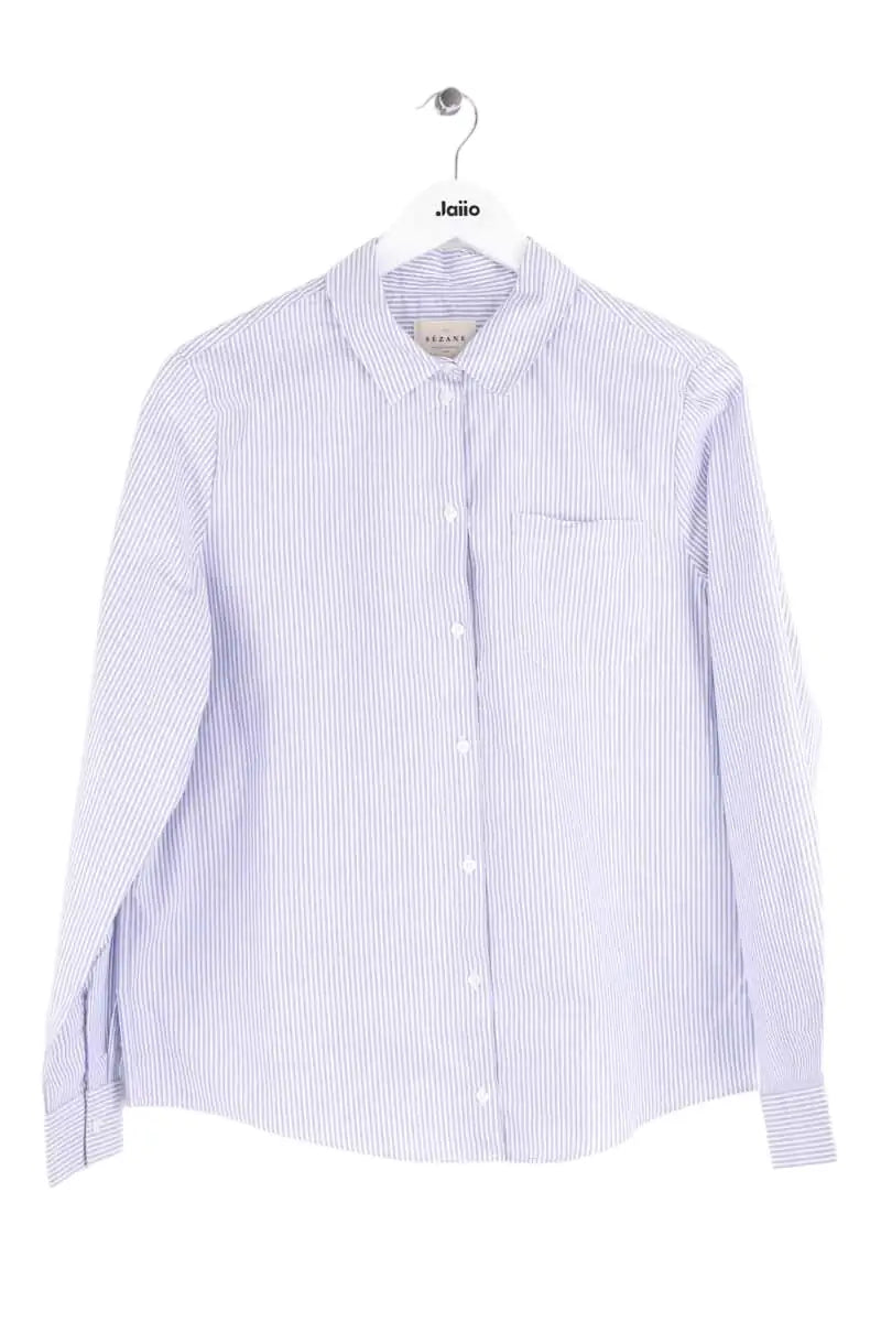 Chemise Sézane Tomboy Bleu en Coton, taille L - Seconde Main