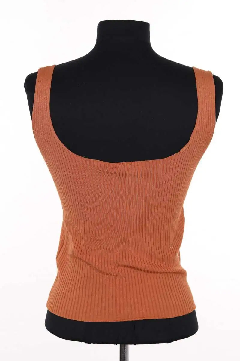 Top sans manche Sandro Orange en Viscose