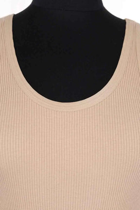 Top sans manche Sandro Beige en Viscose
