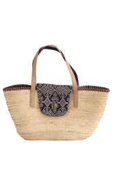 Cabas Claris Virot Beige en Osier - Seconde Main