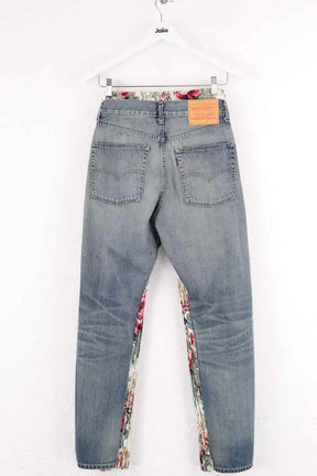 Pantalon droit Junya Watanabe Bleu en Coton