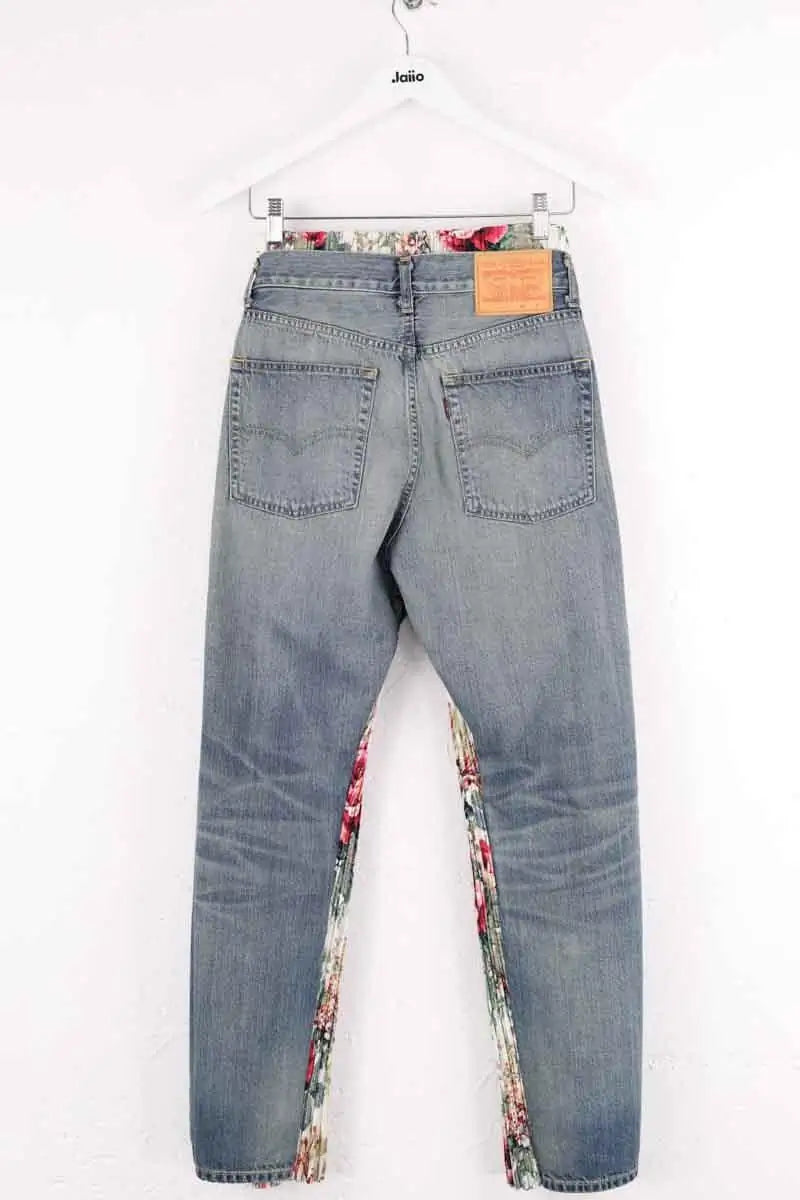 Pantalon droit Junya Watanabe Bleu en Coton
