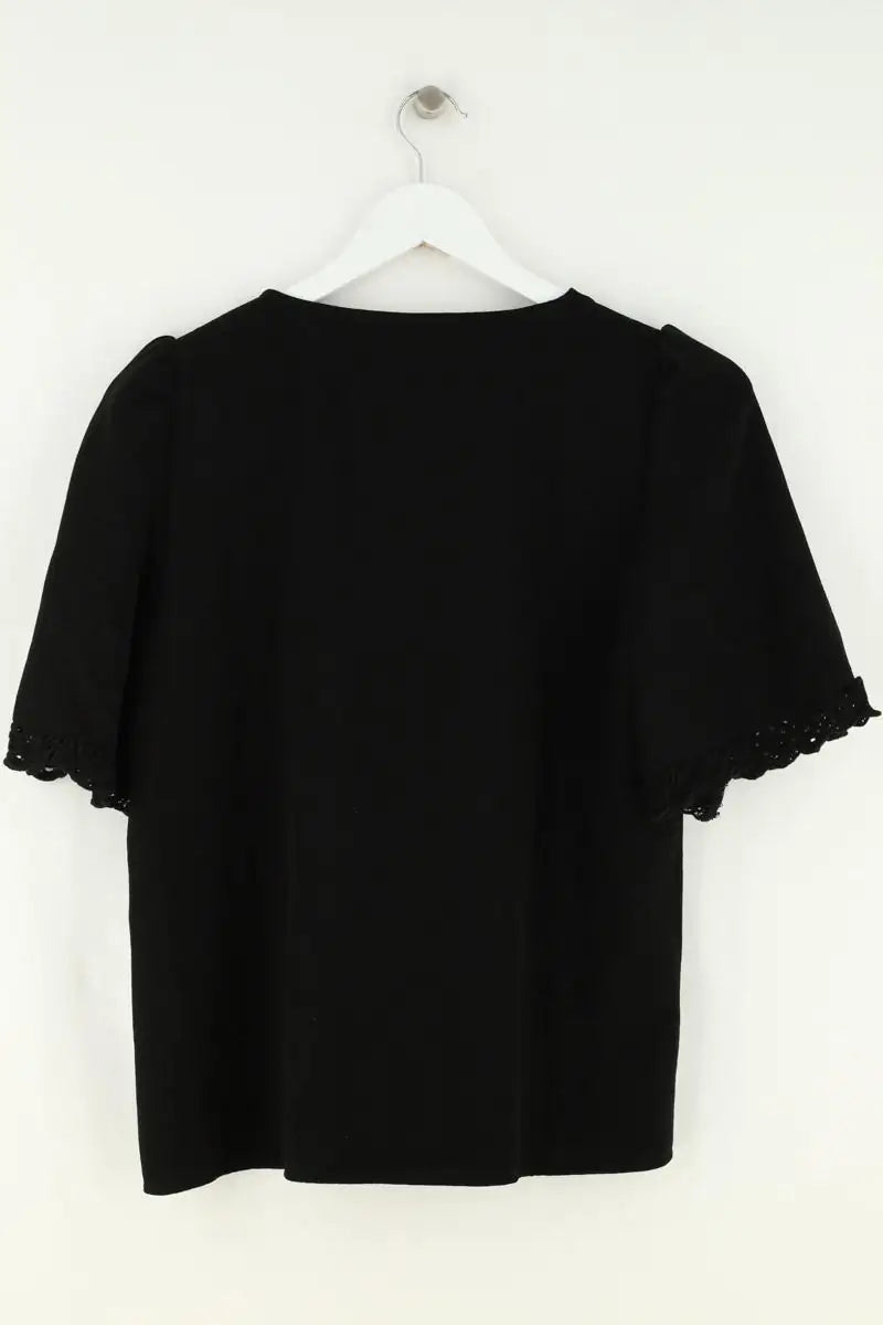 Blouse Sézane Noir en Synthétique