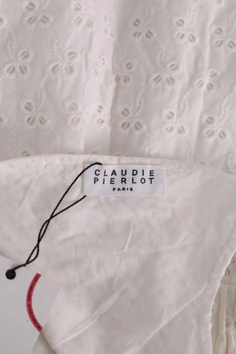 Combishort Claudie Pierlot Blanc en Coton