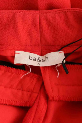 Pantalon slim Ba&Sh Rouge en Synthétique