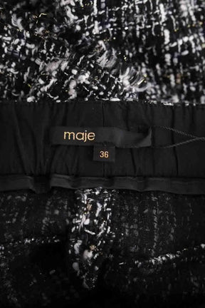 Mini short Maje Noir en Synthétique
