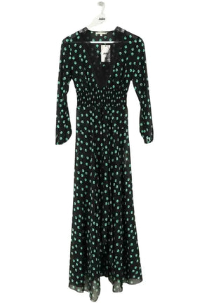Robe Maje Noir en Viscose, taille M - Seconde Main