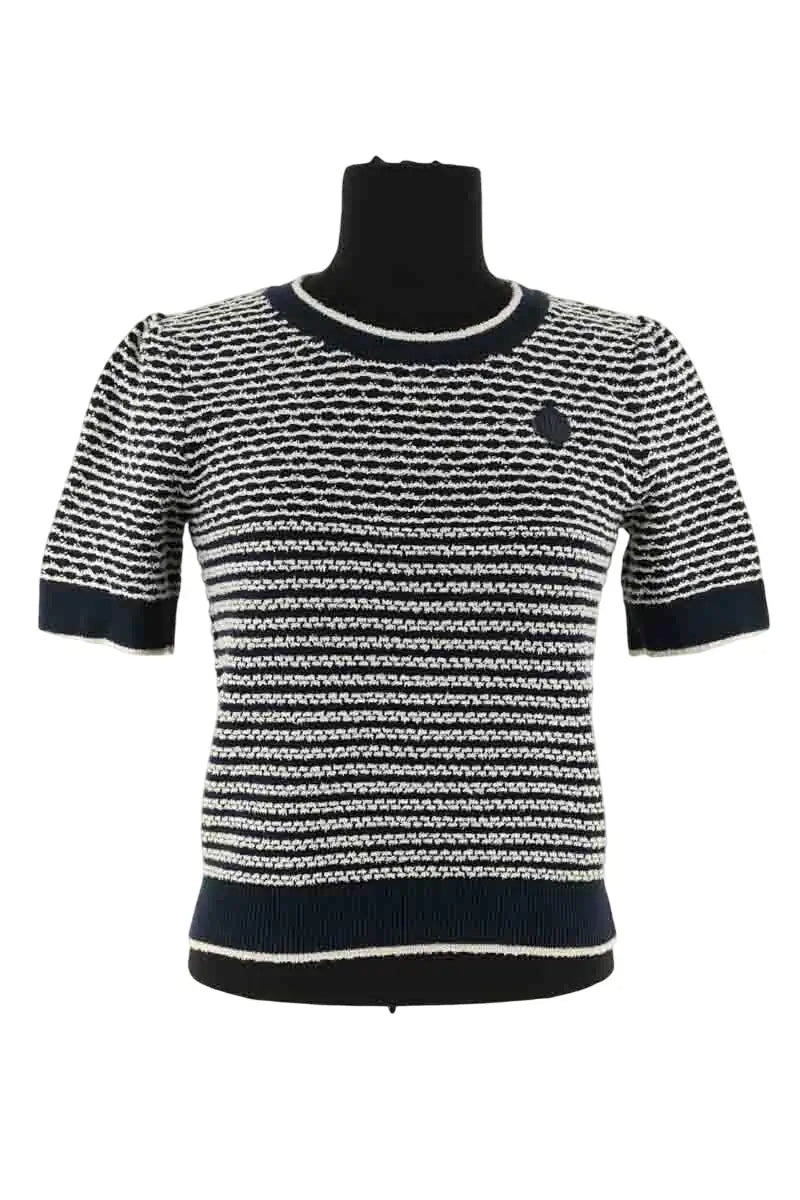 T-shirt Maje Bleu en Coton, taille S - Seconde Main