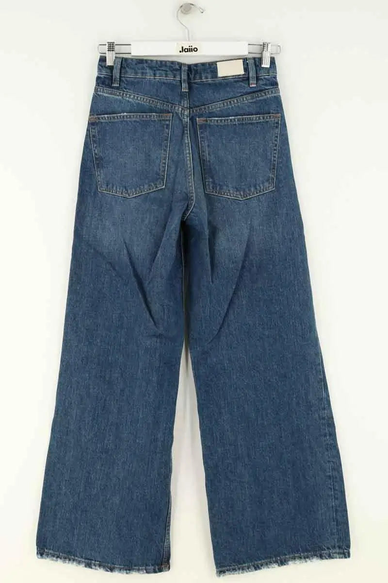Jean large Maje Bleu en Coton