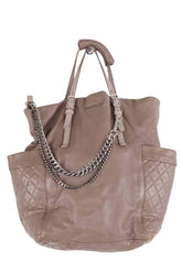 Cabas Jimmy Choo Gris en Cuir - Seconde Main