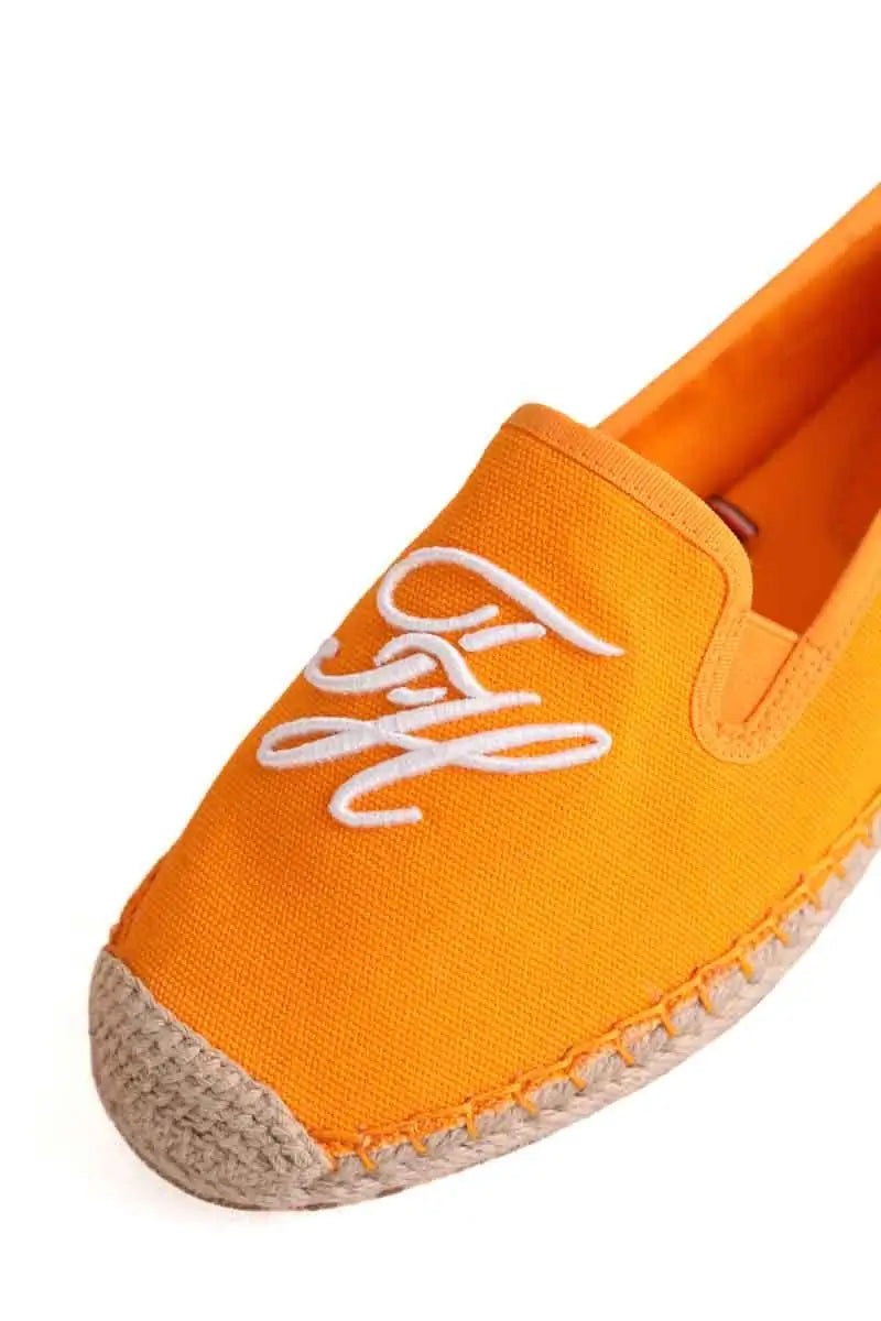 Espadrilles Tommy Hilfiger Orange en Tissu