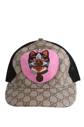 Casquette Gucci Marron en Cuir, taille TU - Seconde Main