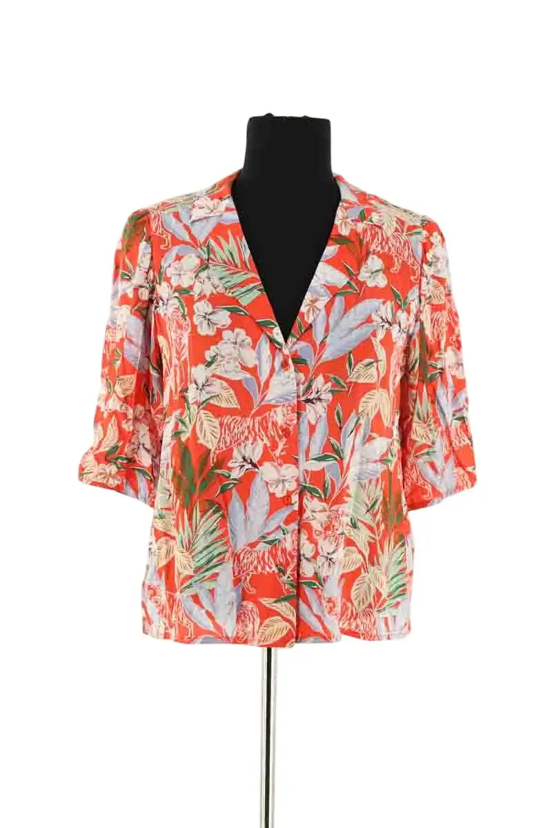Chemise Maje Rouge en Viscose, taille S - Seconde Main