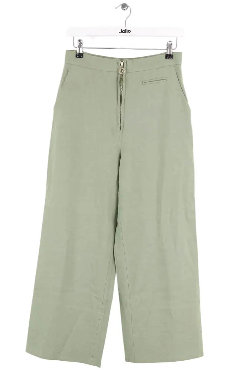 Pantalon Claudie Pierlot Vert en Viscose, taille S - Seconde Main