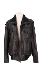 Blouson Jitrois Marron en Cuir, taille XXL - Seconde Main