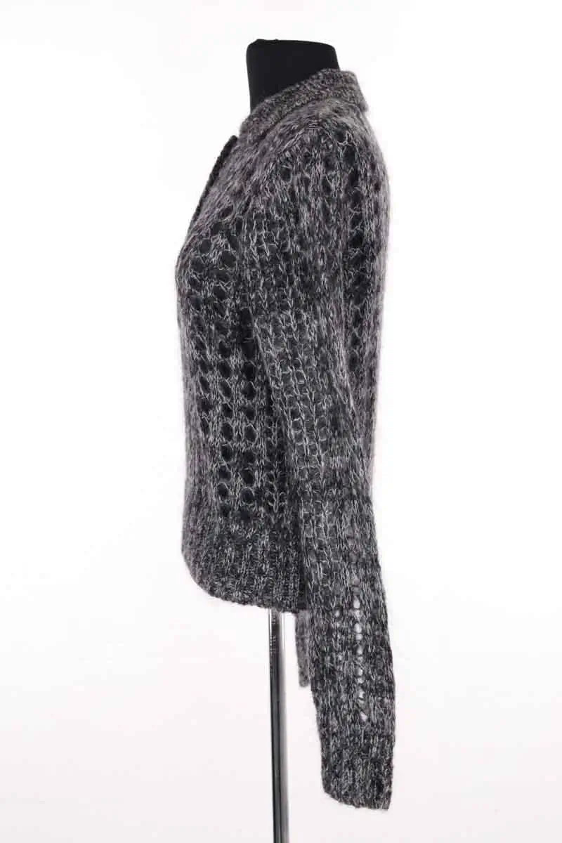 Pull Ganni Anthracite en Laine