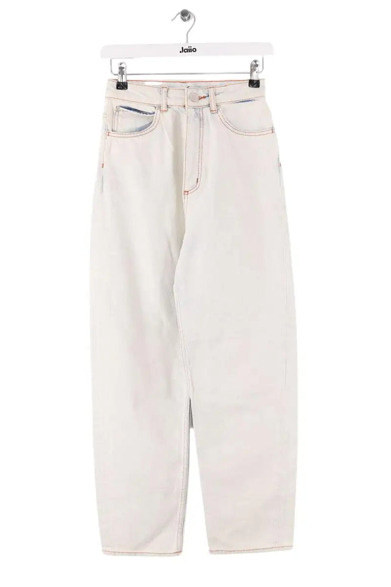 Jean droit Sandro Bleu en Coton, taille XS - Seconde Main