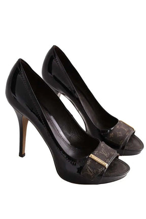 Talons Louis Vuitton Noir en Cuir