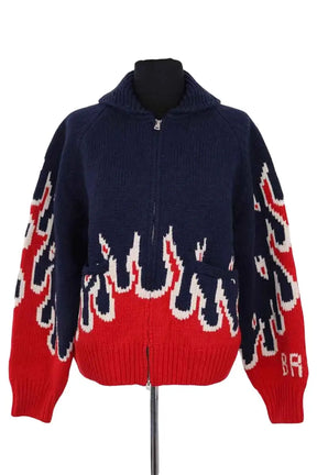 Cardigan BRUT Bleu en Laine, taille S - Seconde Main