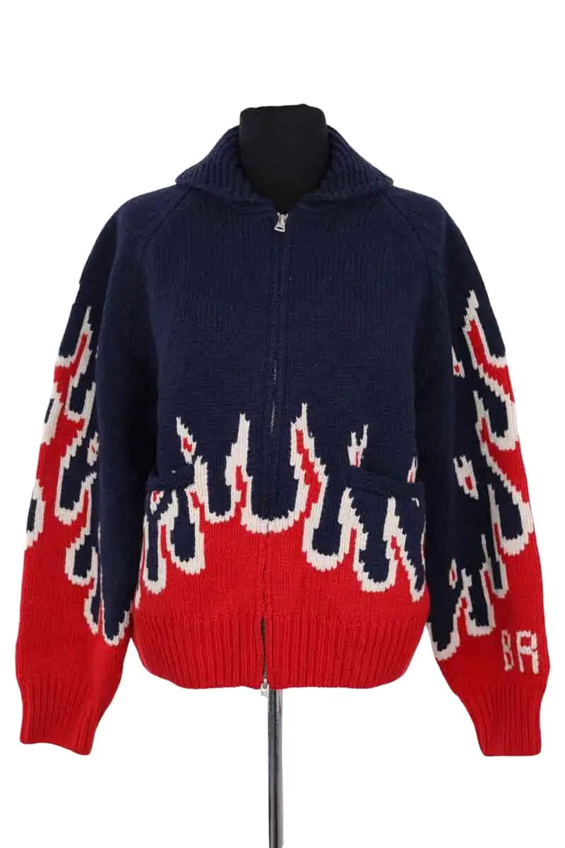 Cardigan BRUT Bleu en Laine, taille S - Seconde Main