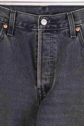 Jean droit Levi's 501 90's Noir en Coton
