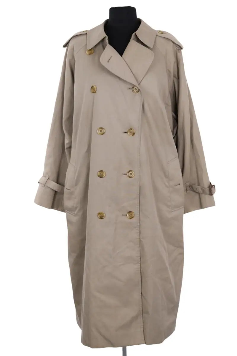 Trench-coat Burberry Beige en Synthétique, taille M - Seconde Main