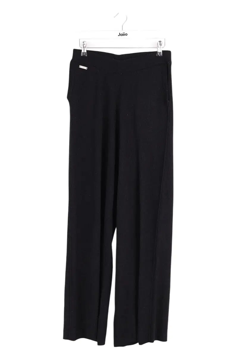 Pantalon large The Kooples Noir en Laine, taille M - Seconde Main