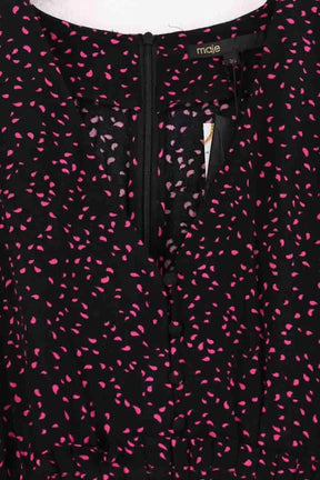 Robe Maje Noir en Viscose