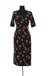 Robe Rouje Noir en Coton, taille M - Seconde Main
